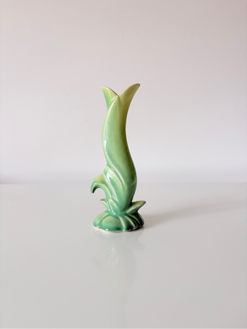 Vintage Bud Vase Ceramic Art Nouveau Style Beauceware Céramique de Beauce Quebec